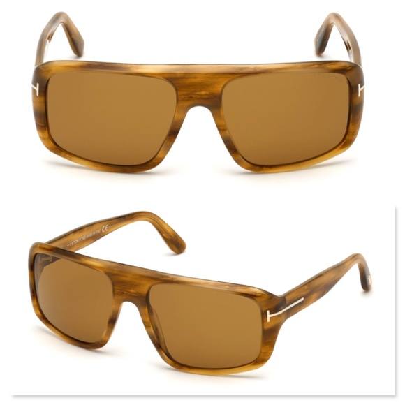 New TOM FORD Duke Square Light Havana Sunglasses - Picture 8 of 16